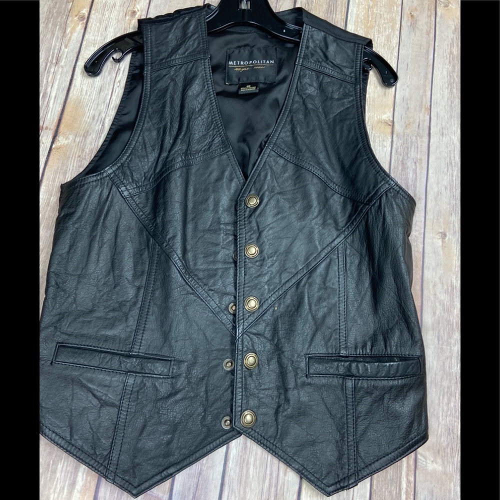 VTG Metropolitan New York 10001- Leather Vest